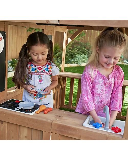 KidKraft Casetta Gioco da Esterno con Vista Panoramica - in Legno Casette per Bambini