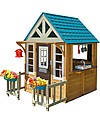 KidKraft Casetta Gioco da Esterno in Legno - Lakeside Bungalow Casette per Bambini