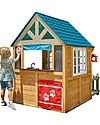 KidKraft Casetta Gioco da Esterno in Legno - Lakeside Bungalow Casette per Bambini