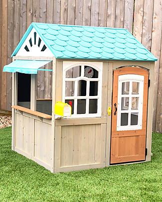 KidKraft Casetta Gioco da Esterno Moderna in Legno - OceanFront Casette Per Bambini