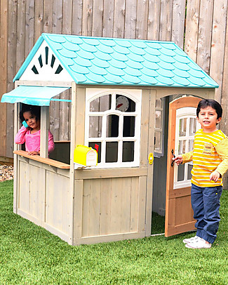 KidKraft Casetta Gioco da Esterno Moderna in Legno - OceanFront Casette Per Bambini