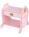 KidKraft Comodino in Stile Principessa con Cassetto Scorrevole - Legno Cassettiere