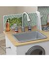 KidKraft Cucina e Lavanderia Whisk & Wash - Legno e Plastica - Due aree gioco in una! Cucine Giocattolo