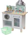 KidKraft Cucina e Lavanderia Whisk & Wash - Legno e Plastica - Due aree gioco in una! Cucine Giocattolo
