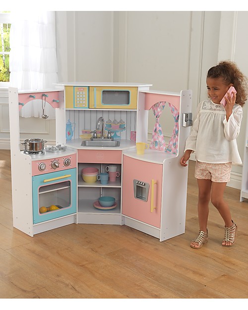 KidKraft Cucina Giocattolo ad Angolo Deluxe - Legno Giochi Creativi