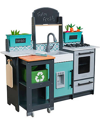 KidKraft Cucina Giocattolo Gourmet da Giardin - 111x 53 x 111 cm Cucine Giocattolo