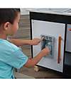 KidKraft Cucina Giocattolo in Legno Artisan Island Toddler - Con forno a microonde e frigorifero! Cucine Giocattolo
