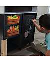 KidKraft Cucina Giocattolo in Legno Artisan Island Toddler - Con forno a microonde e frigorifero! Cucine Giocattolo