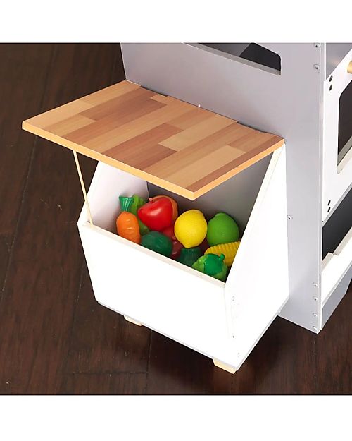 KidKraft Cucina Giocattolo in Legno Terrace Garden - Impara a coltivare la frutta! Cucine Giocattolo