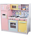 KidKraft Cucina Giocattolo Large Pastel, Colorata e di Grandi Dimensioni - Legno Cucine Giocattolo