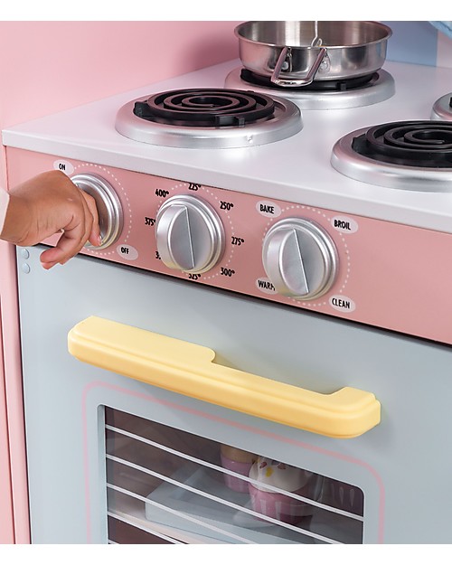 KidKraft Cucina Giocattolo Large Pastel, Colorata e di Grandi Dimensioni - Legno Cucine Giocattolo