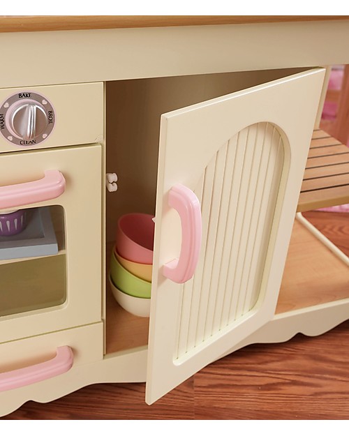 KidKraft Cucina Giocattolo Prairie, Dolcissima con Graziosi Dettagli - Legno Cucine Giocattolo