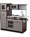 KidKraft Cucina Giocattolo Uptown Espresso - Design Moderno - Elettrodomestici Interattivi! Cucine Giocattolo