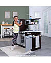 KidKraft Cucina Giocattolo Uptown Espresso - Design Moderno - Elettrodomestici Interattivi! Cucine Giocattolo