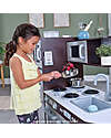KidKraft Cucina Giocattolo Uptown Espresso - Design Moderno - Elettrodomestici Interattivi! Cucine Giocattolo