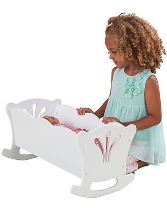 KidKraft Culla per Bambole in Legno Lil Doll Carrozzine per Bambole