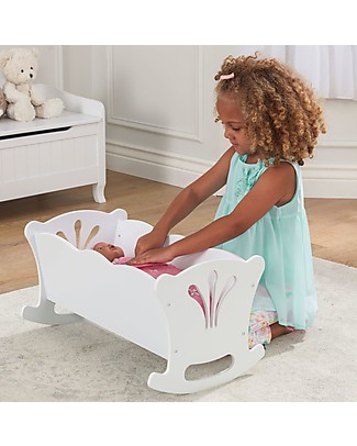 KidKraft Culla per Bambole in Legno Lil Doll Carrozzine per Bambole