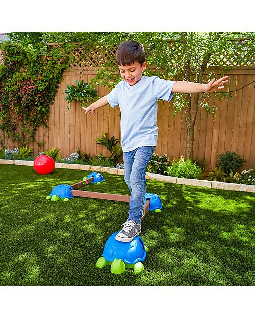 KidKraft Gioco di Equilibrio - Turtle Totter Balance Beam - Divertimento e Sviluppo Psicomotorio Giochi da Esterno_