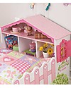 KidKraft Lettino per Bambine Stile Casa delle Bambole con Vano Portaoggetti - Legno Letti Singoli