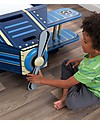 KidKraft Lettino per Bambini Stile Aeroplano con Vano Portaoggetti - Legno Letti Singoli