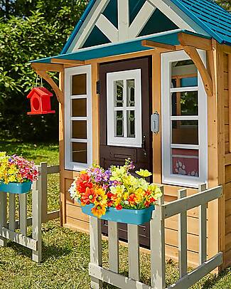 KidKraft OUTLET - Casetta Gioco da Esterno in Legno - Lakeside Bungalow - Pezzo di Showroom Casette per Bambini