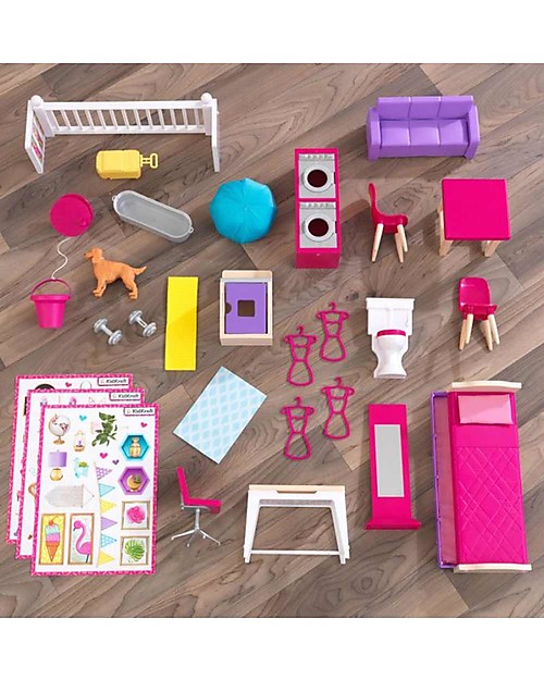 KidKraft Residenza per Bambole con Casetta sull'Albero - EZ Krat Assembly per Montaggio Facile e Veloce Case delle Bambole