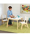 KidKraft Set di Tavolo e 2 Sedie Moderni - Bianco Sedie