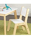 KidKraft Set di Tavolo e 2 Sedie Moderni - Bianco Sedie