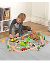 KidKraft Set Treno di Dinosauri - con tanti Personaggi - Legno Macchine e Trenini  in Legno