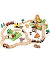 KidKraft Set Treno di Dinosauri - con tanti Personaggi - Legno Macchine e Trenini  in Legno