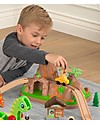 KidKraft Set Treno di Dinosauri - con tanti Personaggi - Legno Macchine e Trenini  in Legno
