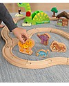 KidKraft Set Treno di Dinosauri - con tanti Personaggi - Legno Macchine e Trenini  in Legno