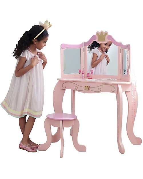 KidKraft Toeletta e Sgabello Stile Principessa Far finta di