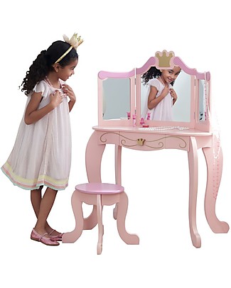KidKraft Toeletta e Sgabello Stile Principessa Far finta di