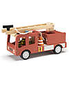 Kid's Concept Camion dei Pompieri in Legno Aiden - Rosso - É ora di Salvare Qualcuno! Macchine e Trenini  in Legno