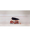 Kid's Concept Camion dei Pompieri in Legno Aiden - Rosso - É ora di Salvare Qualcuno! Macchine e Trenini  in Legno