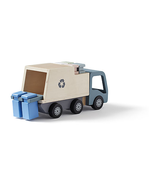 Kid's Concept Camion della Spazzatura in Legno - É ora di reciclare! Macchine e Trenini  in Legno
