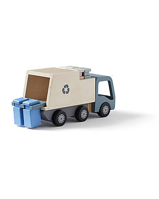 Kid's Concept Camion della Spazzatura in Legno - É ora di reciclare! Macchine e Trenini in Legno