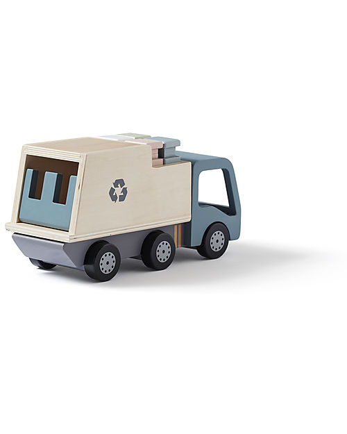Kid's Concept Camion della Spazzatura in Legno - É ora di reciclare! Macchine e Trenini  in Legno