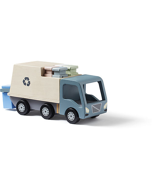 Kid's Concept Camion della Spazzatura in Legno - É ora di reciclare! Macchine e Trenini  in Legno