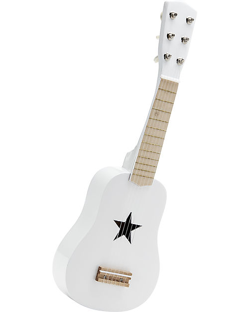 Kid's Concept Chitarra Bambino in Legno - Bianco - Lasciati Ispirare dalla Musica! Strumenti Musicali
