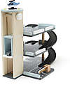 Kid's Concept Garage con Rampa Giocattolo - Parcheggia le tue Macchinine e prendi l'Elicottero! Macchine e Trenini  in Legno