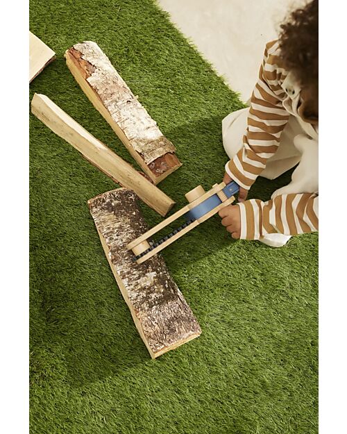 Kid's Concept Giocattolo Sega Motorizzata - in Legno - con Tasto Accensione Far finta di