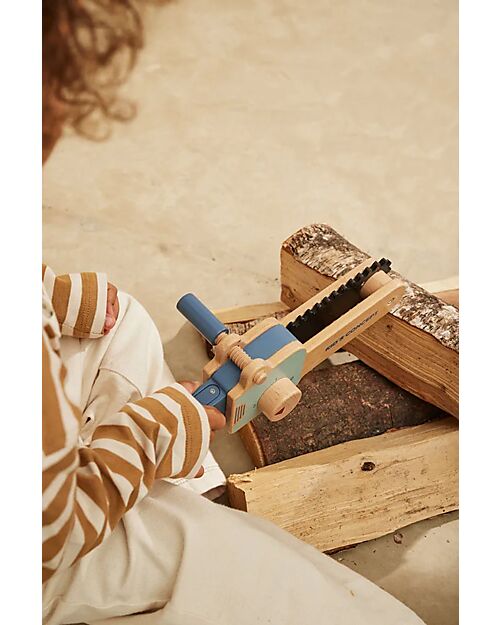 Kid's Concept Giocattolo Sega Motorizzata - in Legno - con Tasto Accensione Far finta di