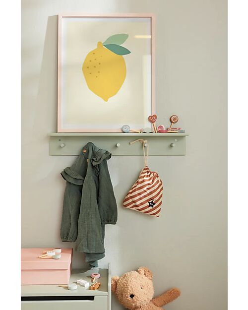 Kid's Concept Mensola per Bambini Stella con Ganci - Verde Chiaro - MDF Mensole