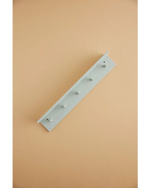 Kid's Concept Mensola per Bambini Stella con Ganci - Verde Chiaro - MDF Mensole