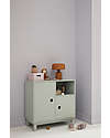 Kid's Concept Mobiletto in Legno con Tre Sezioni - Verde Chiaro - Con staffa sul retro per evitare il ribaltamento! Comodini