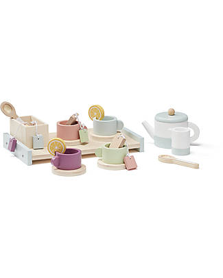 Kid's Concept Servizio da Tè in Legno per Bambini - É l'ora del tè! Cucine Giocattolo