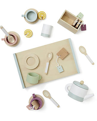 Kid's Concept Servizio da Tè in Legno per Bambini - É l'ora del tè! Cucine Giocattolo