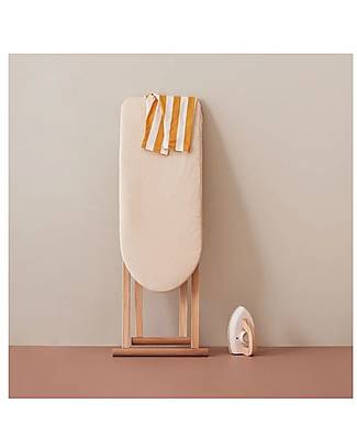 Kid's Concept Set con Asse e Ferro da Stiro - Legno e Cotone - Altezza regolabile! Far finta di